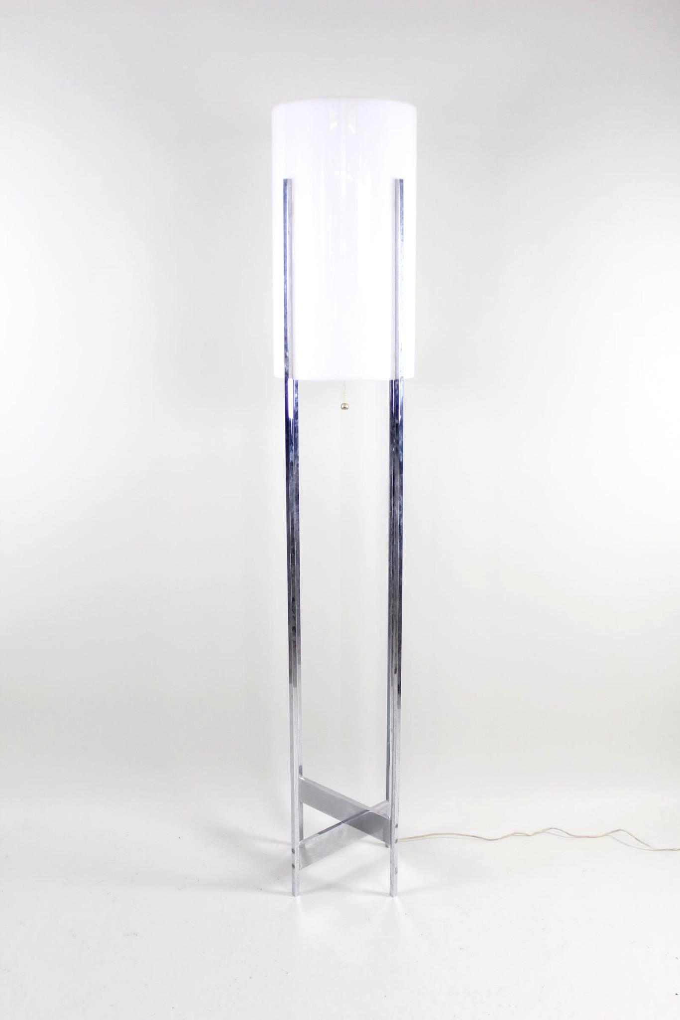 Tall Chrome & Plastic Paul Mayen for Habitat Lamp,Pop Art (1 of 9)