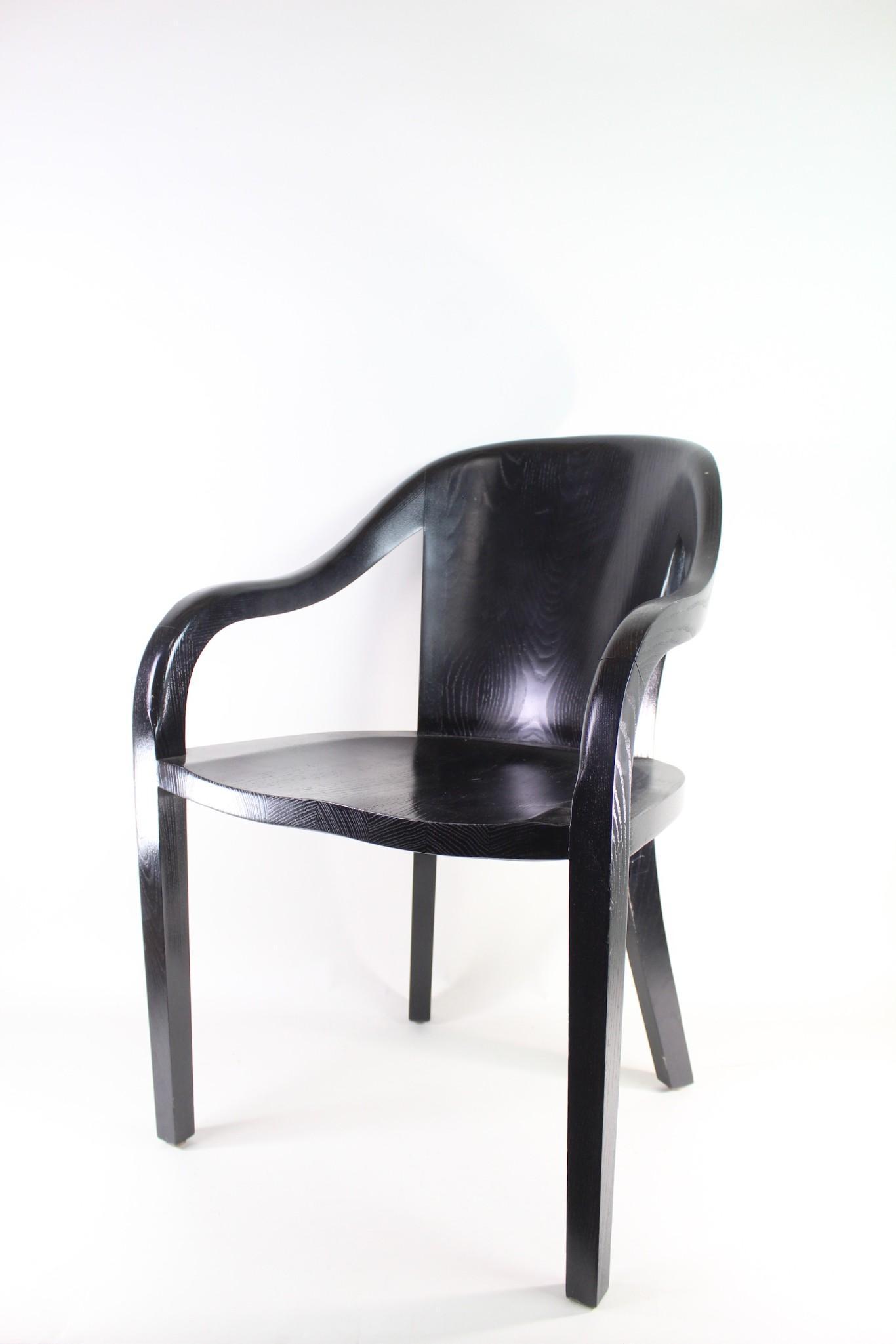 Mid-Century Modern Ward Bennett Ebonized Ash Chair (1 of 14)