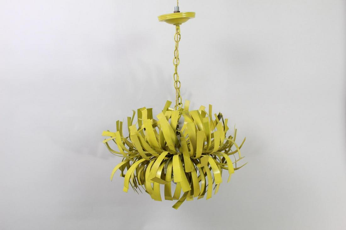 Mid-Century Modern Pop-Art Yellow Ceiling Pendant Lamp (1 of 11)