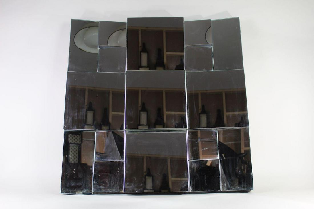 Neal Small Style Modern 3D Multi Tile Mirror Sculpture (1 of 13)