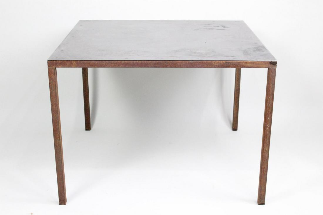 Handmade Welded Steel Modern Industrial Square Table (1 of 9)