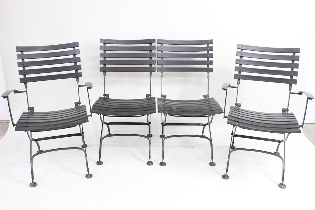 Set of 4 Outdoor Folding Chairs for Garden,Patio,Cafe (1 of 8)