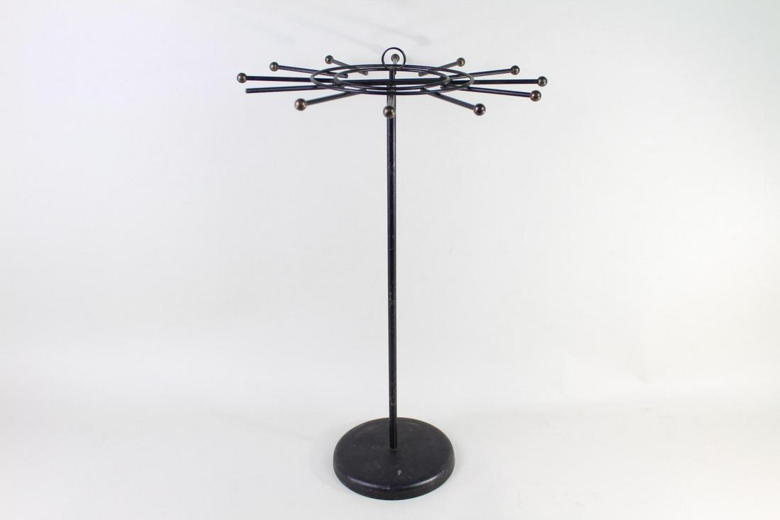 Mid-Century Modern Rotating Necklace Jewelry Tie Stand (1 of 8)
