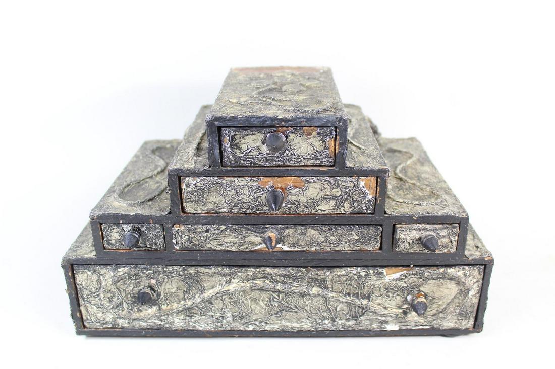 Modern Brutalist Style Jewelry Trinket Box Chest (1 of 11)