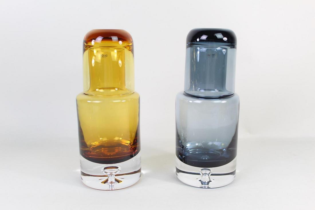 Pair Mid Century Modern Krosno Poland Carafe Decanters (1 of 12)