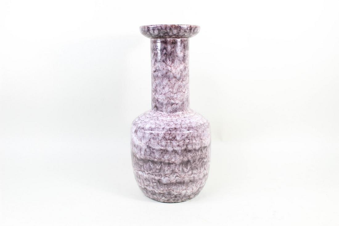 Purple Textured Glaze Studio Pottery Mid-Century Vase (1 of 7)