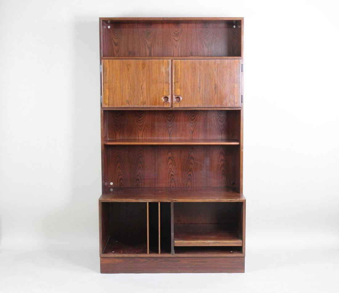 Danish Mid Century Modern Wood Book Shelf Case, Etagere (1 of 11)