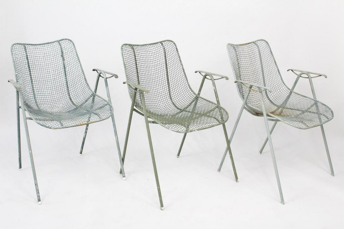 3 Mid-Century Modern Woodard Wire Patio Armchairs (1 of 18)