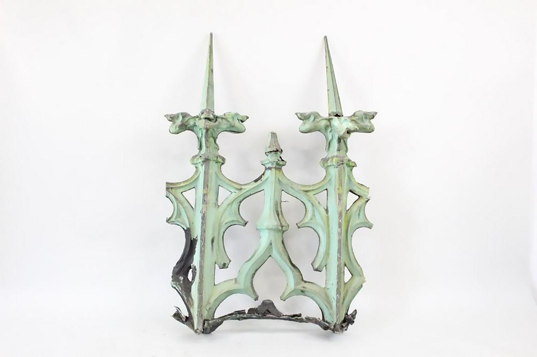 Large Sheet Copper Gothic Spire Architectural Element (1 of 10)