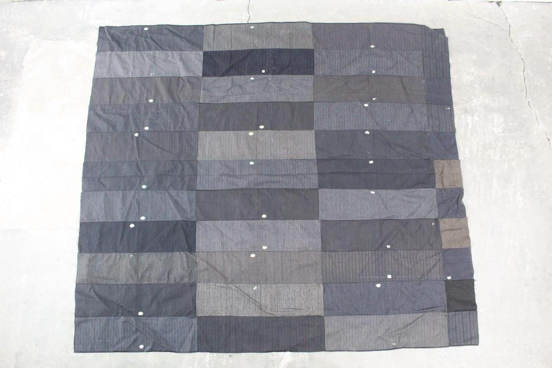 Tailors Suit Fabric Sampler Blanket Quilt (1 of 9)