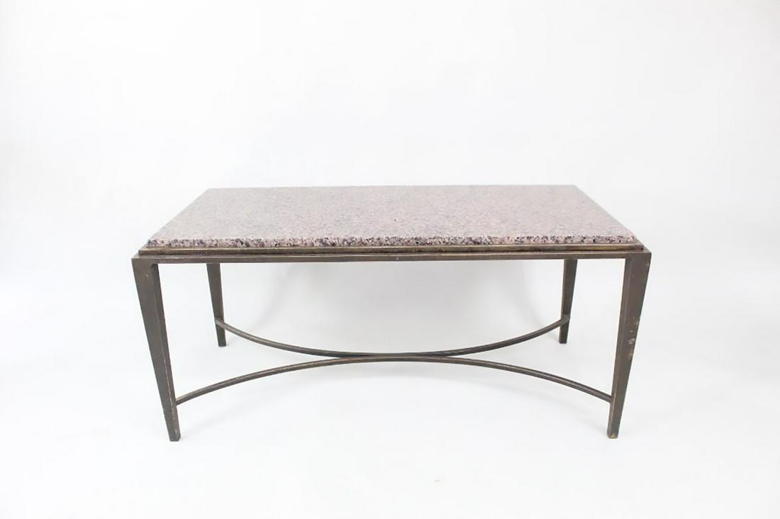 Granite Top Maison Bagues Style Coffee Cocktail Table (1 of 10)