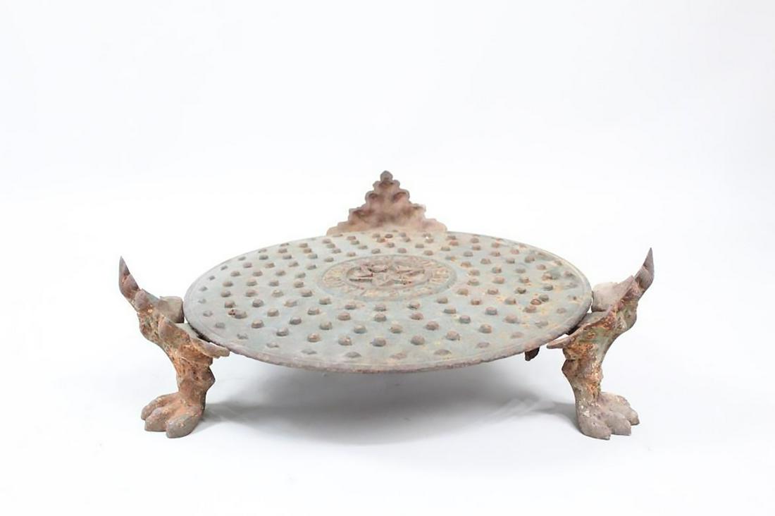 Somerville Iron Works Manhole Cover, Plant Stand (1 of 11)