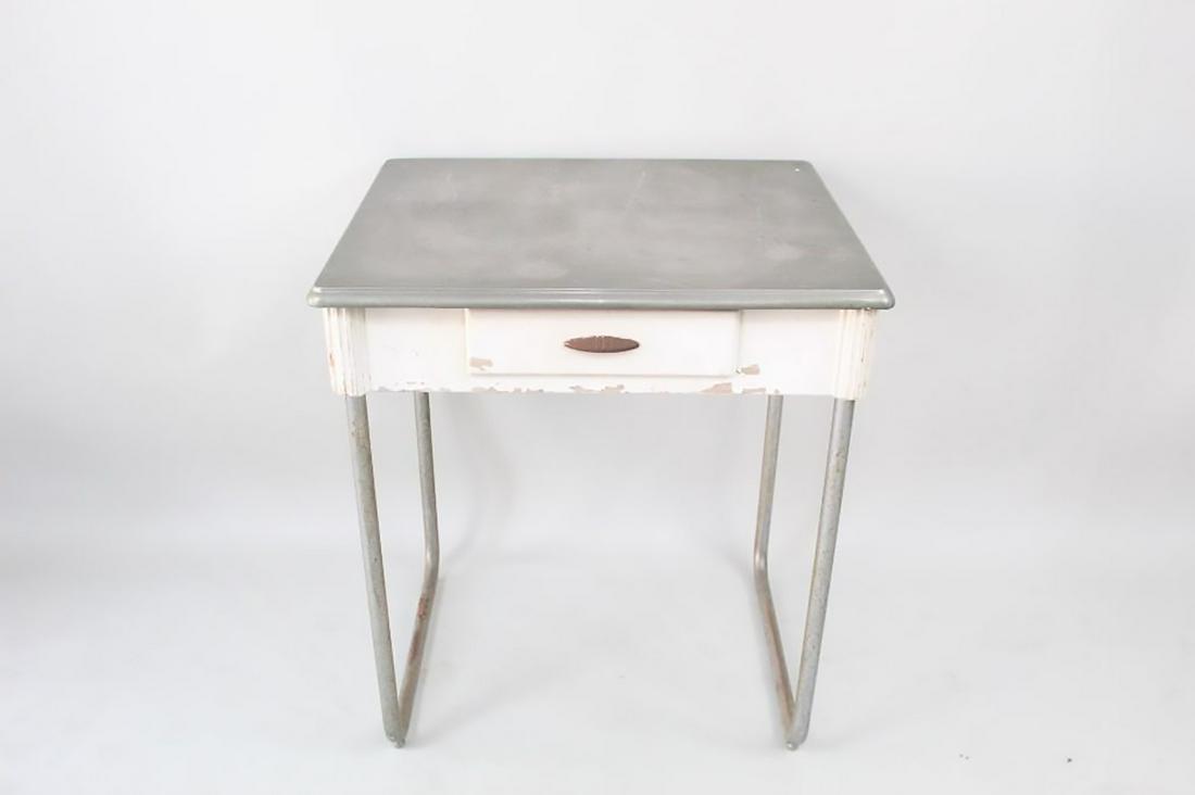 Art Deco Metal Top Kitchen Table Raymond Patten Design (1 of 17)