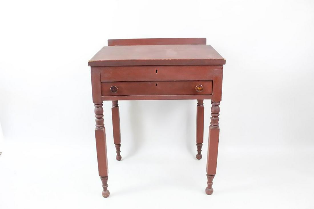 Primitive Sheraton Painted School Masters Writing Desk (1 of 15)