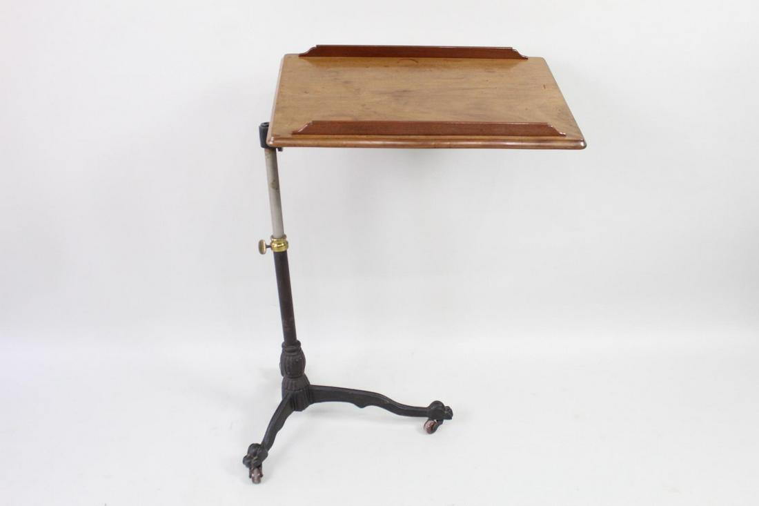 Industrial Adjustable Iron Base Reading Music Stand (1 of 9)
