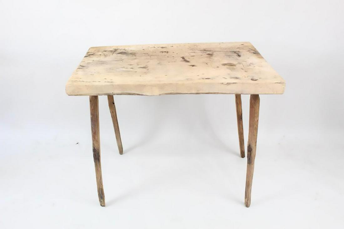 Antique Primitive Peg Leg Butcher Block Work Table (1 of 12)