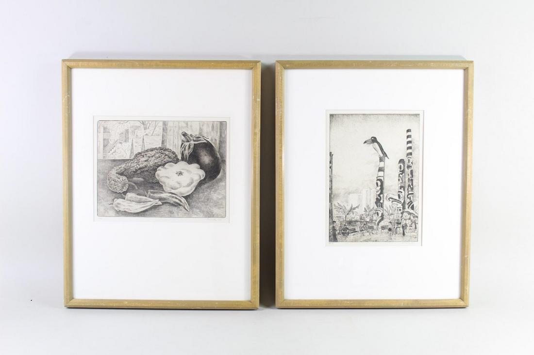 2 Francis Foy Modern Etchings,Chicago Worlds Fair 1930s (1 of 16)