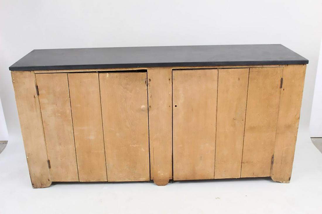 Primitive 2 Door Cupboard Sideboard w/Black Marble Top (1 of 16)