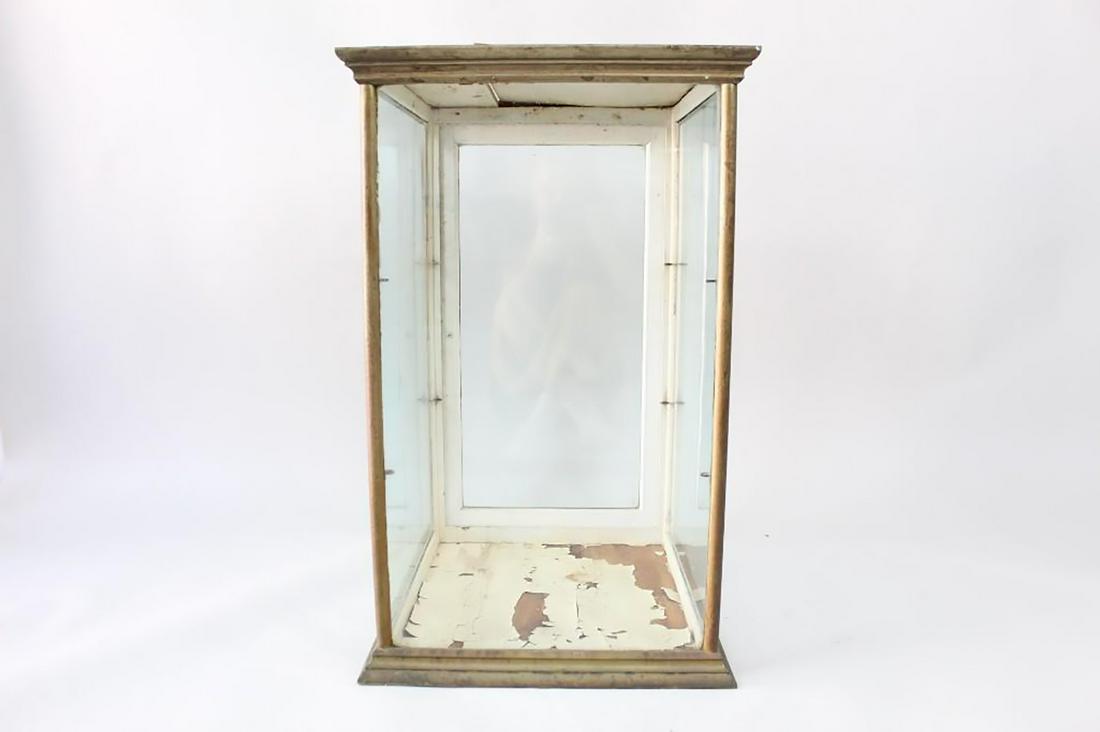 Nickel Plated Glass Upright Store Display Showcase (1 of 16)