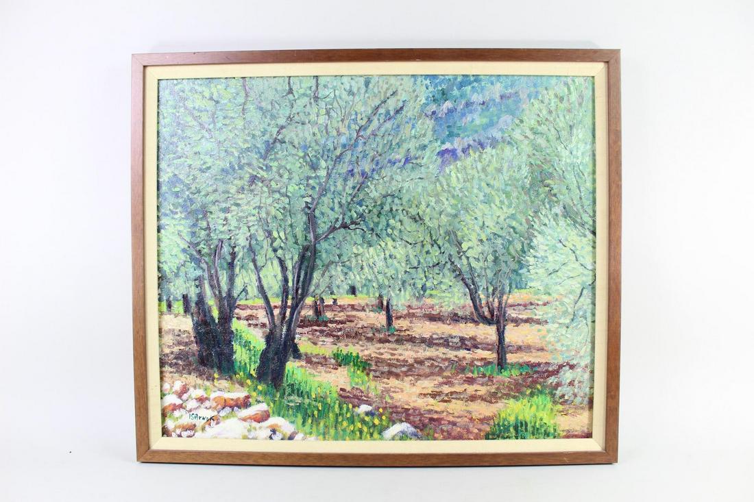 Impressionist Pointillist Landscape Painting,Signed (1 of 11)