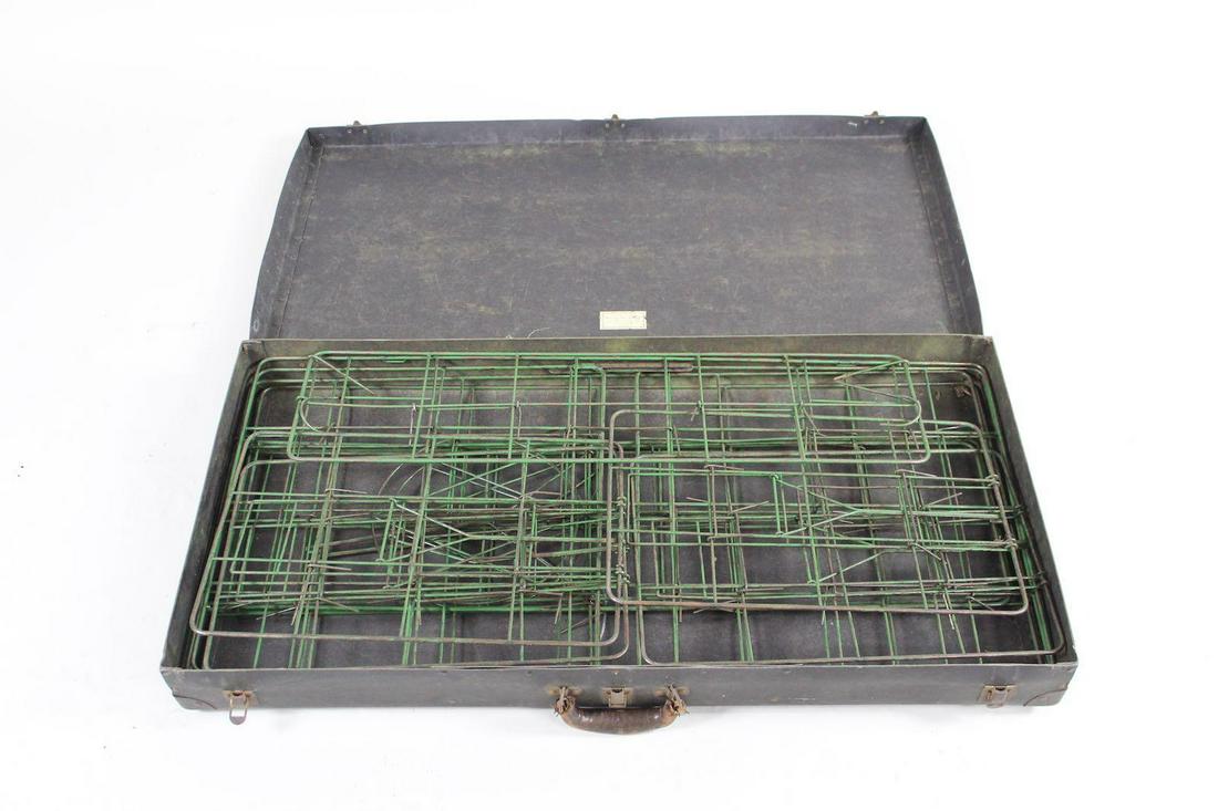 Vintage Industrial Metal Display Racks Stands in Trunk (1 of 12)