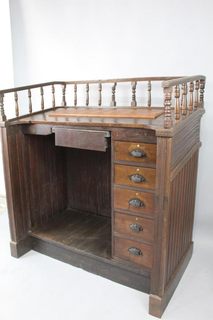 Victorian Train Station Ticket Checkout Counter Podium (1 of 11)