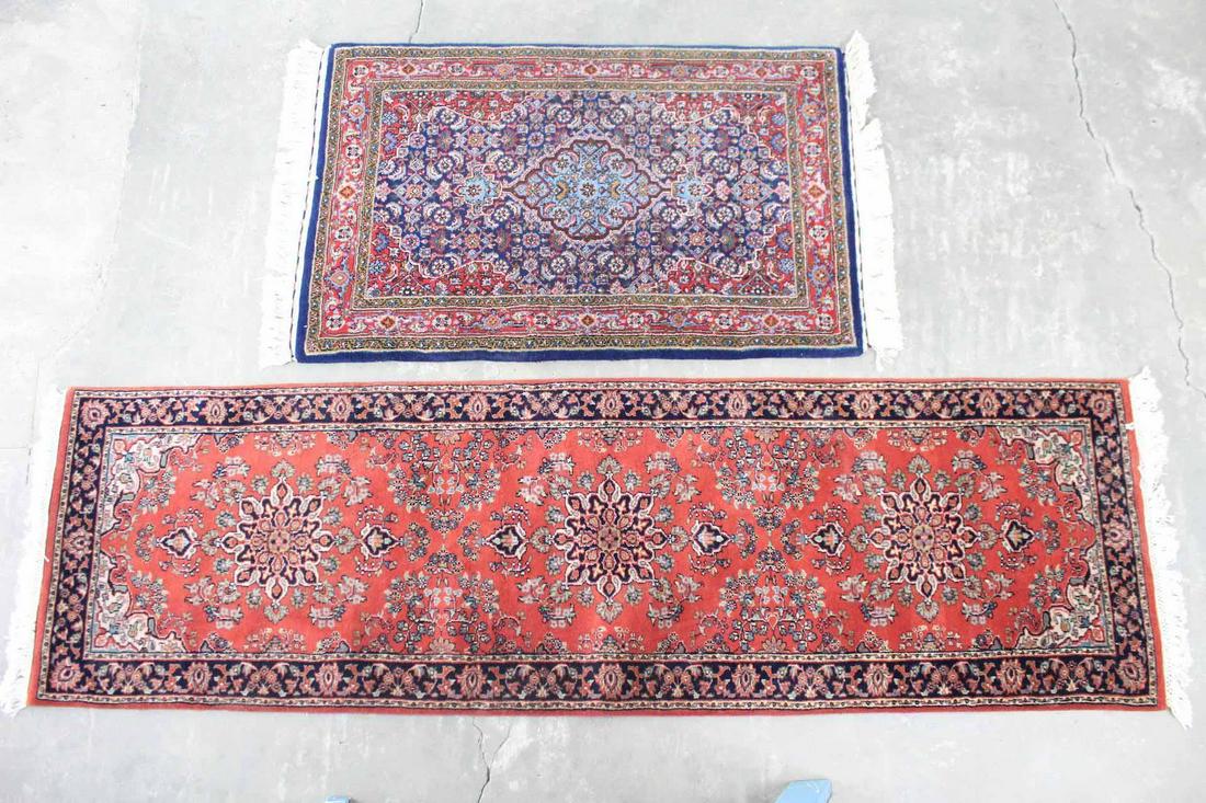 Indian Wool Mandala Runner & Oriental Floral Area Rug (1 of 10)