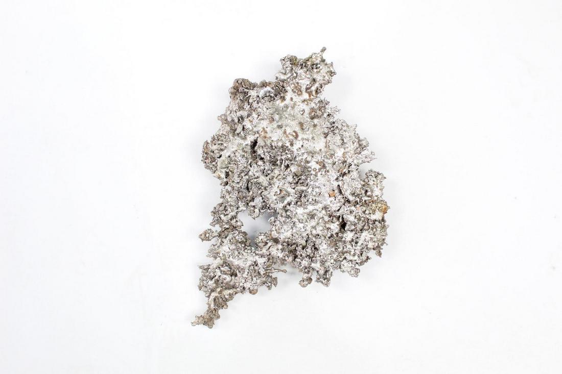 Brutalist Metal Slag Found Art Sculpture, Chemiakin, 6: Abstract Metal Splatter Found Art, Chemiakin 6 of 35 Mixed metals, silver appearance with some oxidation Weight: 3.5 lbs Dimensions are 7.75 in h x 12 in w x 1.75 in d. This metal slag piece was handp
