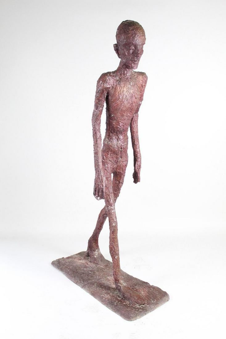 Large Metal Giacometti Style Walking Man Sculpture (1 of 14)