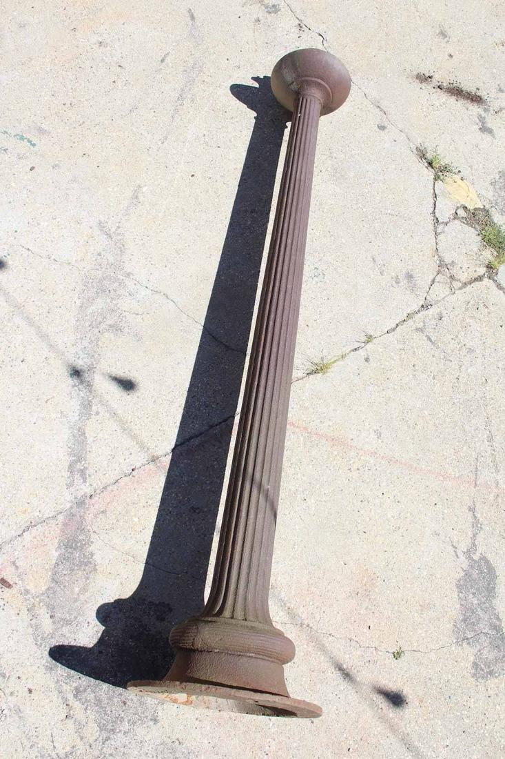 Architectural Fluted Column Cast Iron Street Lamp Post (1 of 10)