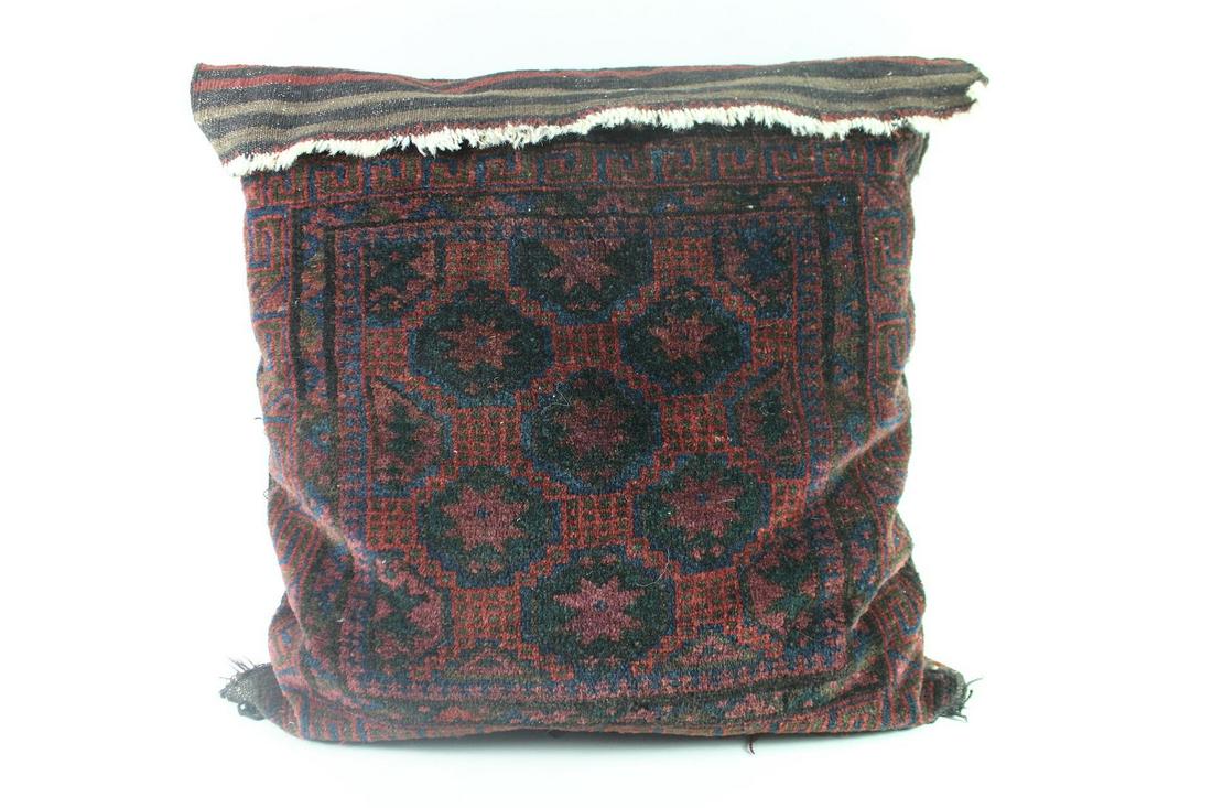 Large Antique Afghan Baluch Wool Kilim Cushion Pillow (1 of 15)