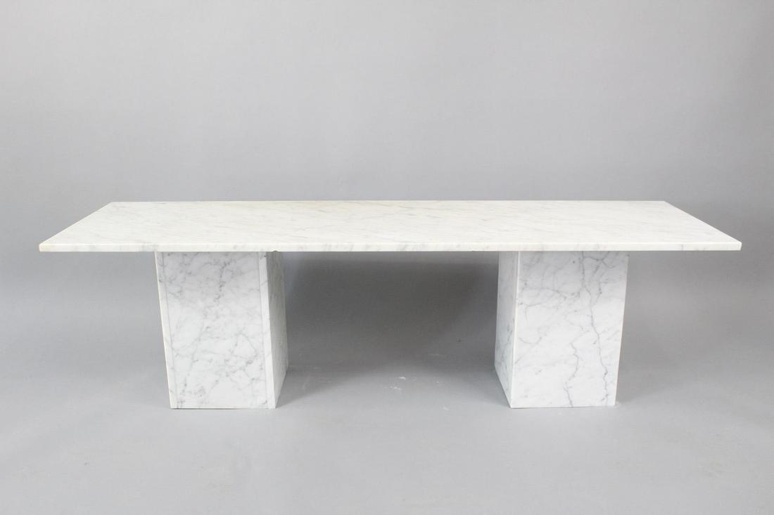 Modern White Marble Coffee Table or Bench (1 of 7)