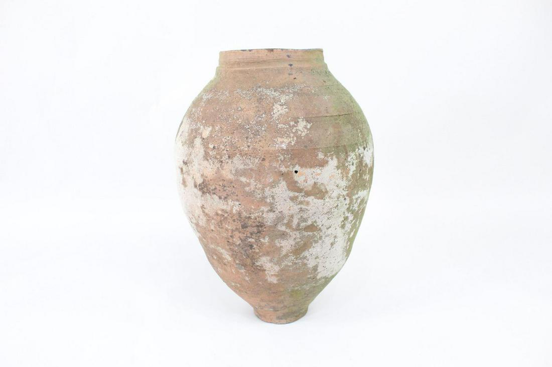 Antique Monumental Terracotta Olive Oil Urn Jug 2/7 (1 of 19)