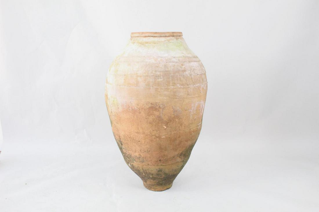 Antique Monumental Terracotta Olive Oil Urn Jug 6/7 (1 of 15)