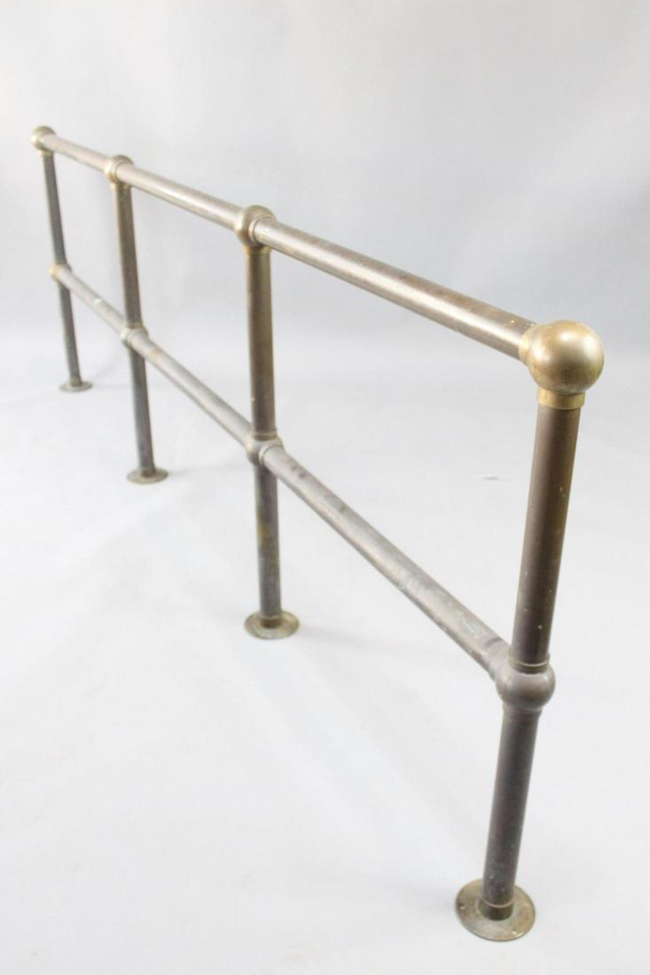 9 Ft  Industrial Architectural Brass Fence Railing (1 of 8)
