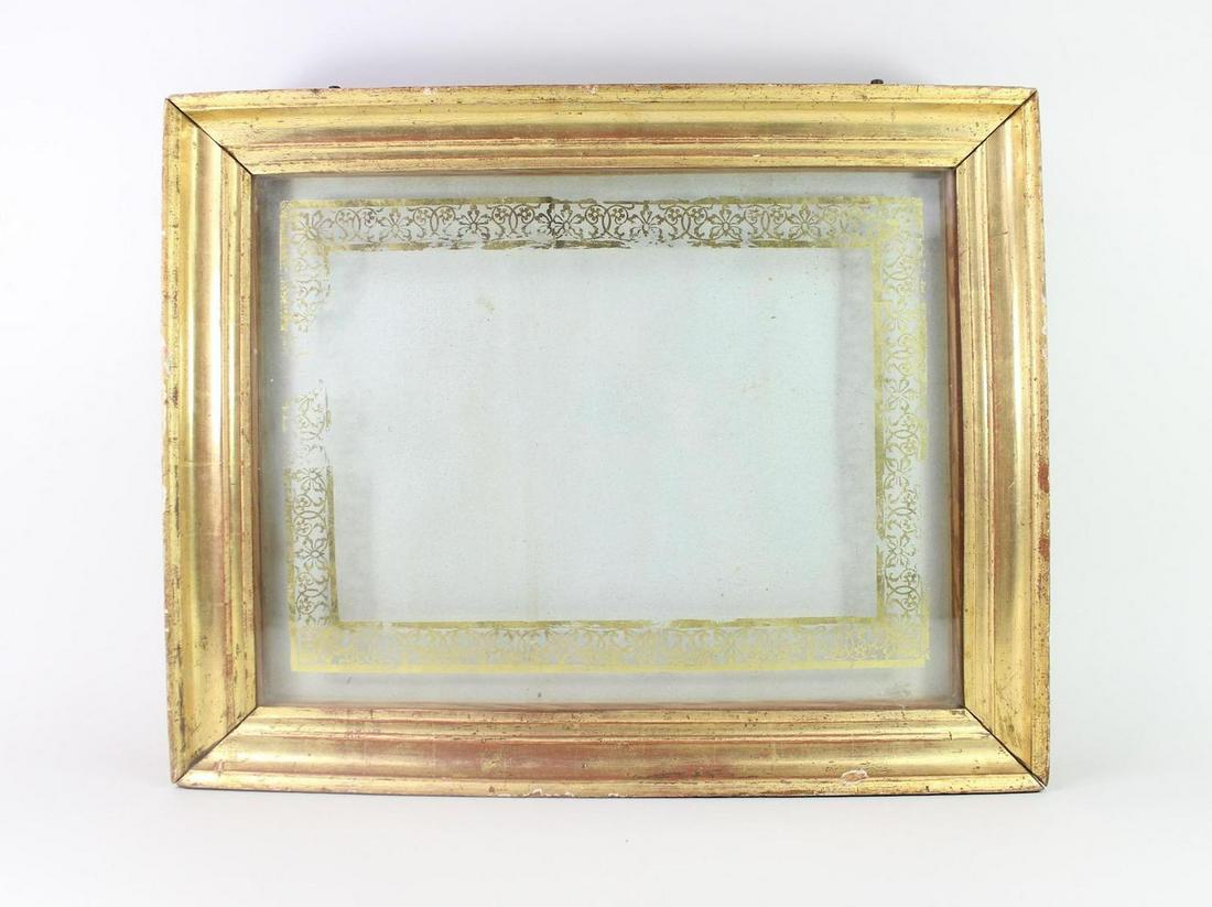 Gold Wood Framed Wall Mounted Glass Display Case (1 of 12)