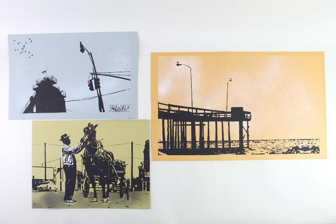 3 Chris Stain NYC Street Art Landscape Screenprints (1 of 18)