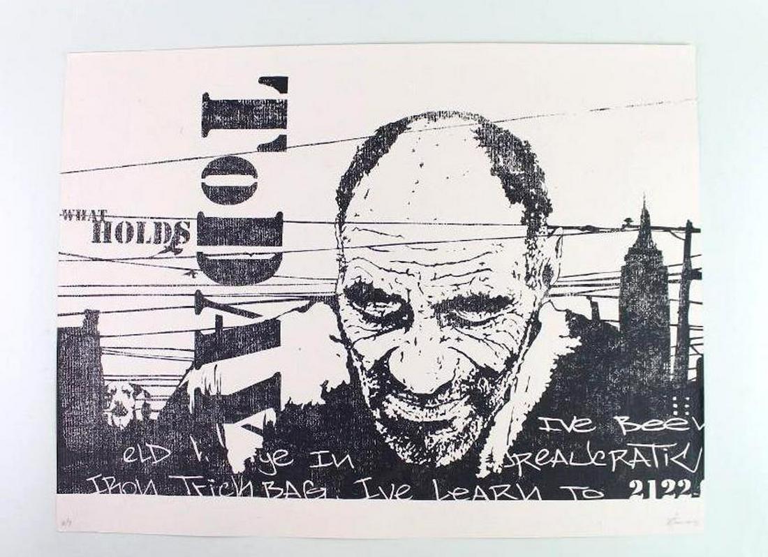 Chris Stain NYC Screenprint "What Holds Today" 2012 (1 of 9)