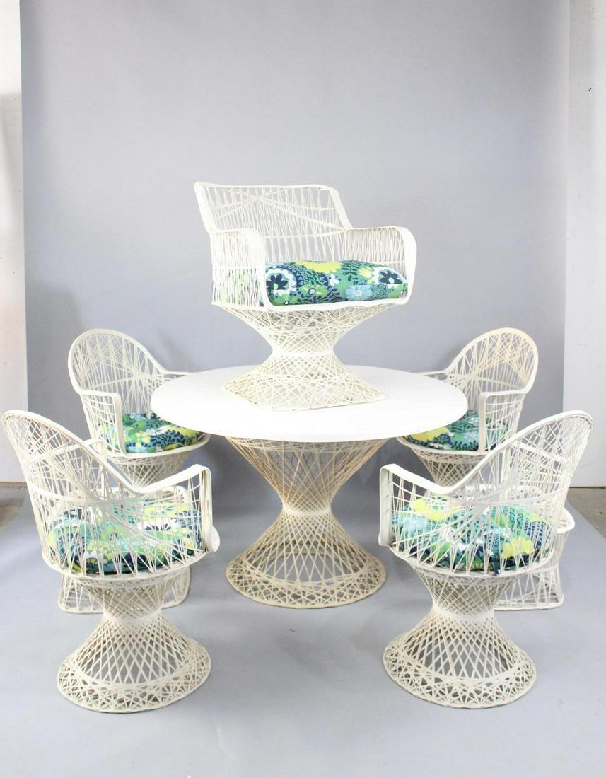 Mid-Century Modern Woodard Fiberglass 8-pc Patio Set (1 of 16)