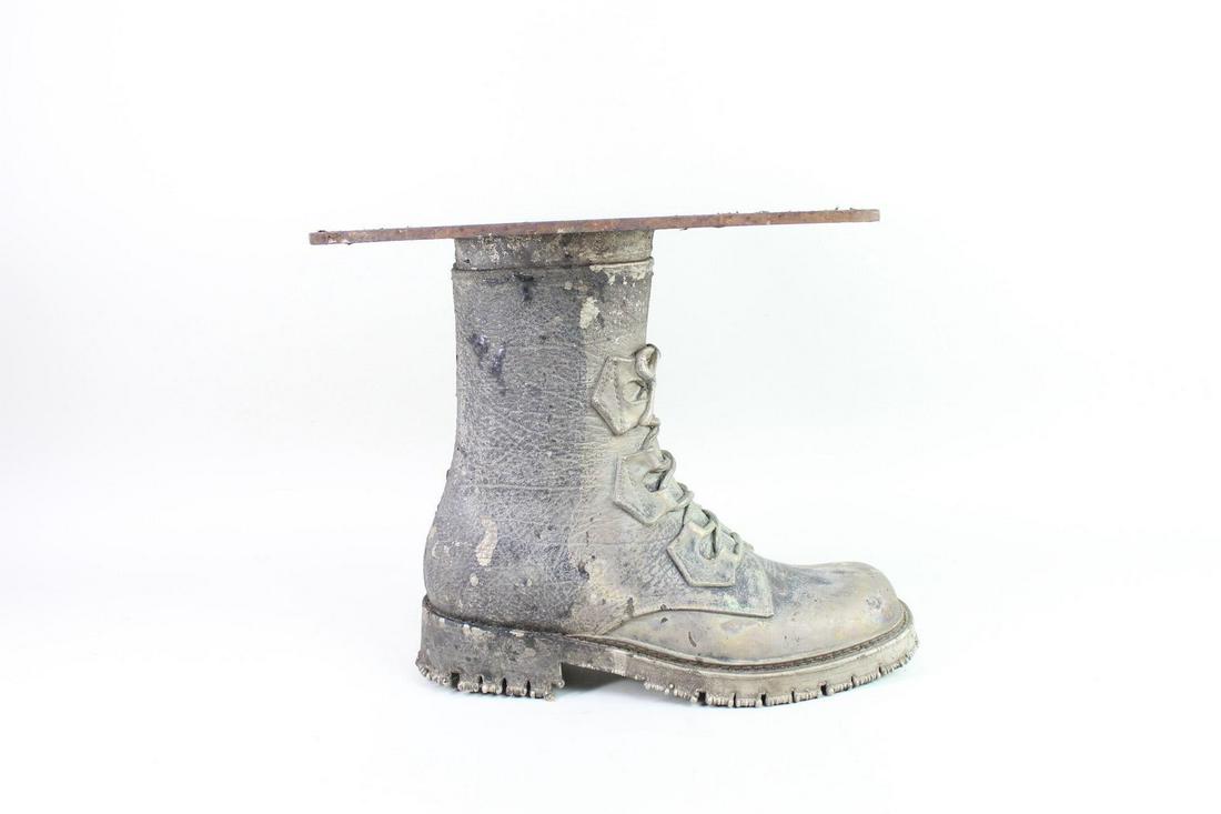 Industrial Iron & Copper Lace Up Work Boot Mold Size 11 (1 of 13)