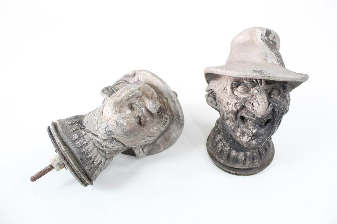 Industrial Squirt Gun Mold, Freddy Krueger Elm St (3/4): Industrial Squirt Gun Mold, Freddy Krueger Elm St (3/4). Pair of injection molds in metal, used in factories to make toys in rubber or plastic. These molds are for a Nightmare on Elm Street squirt gun