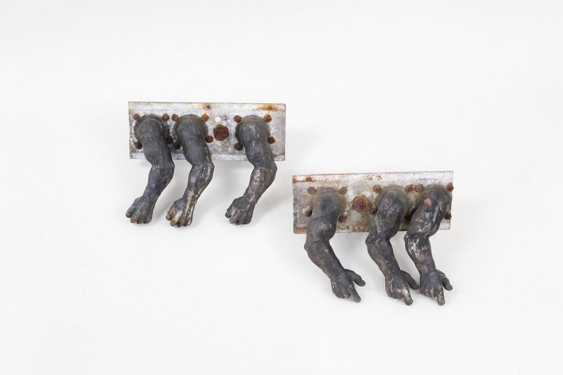 Pair of Industrial Toy Doll Molds, Mounted Arms (1 of 19)