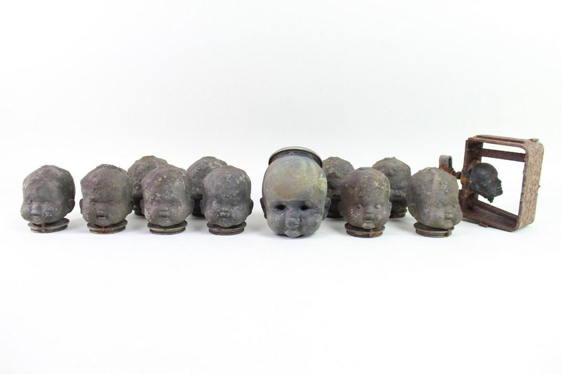 Industrial Injection Toy Molds, 12 Baby Doll Heads (1 of 13)