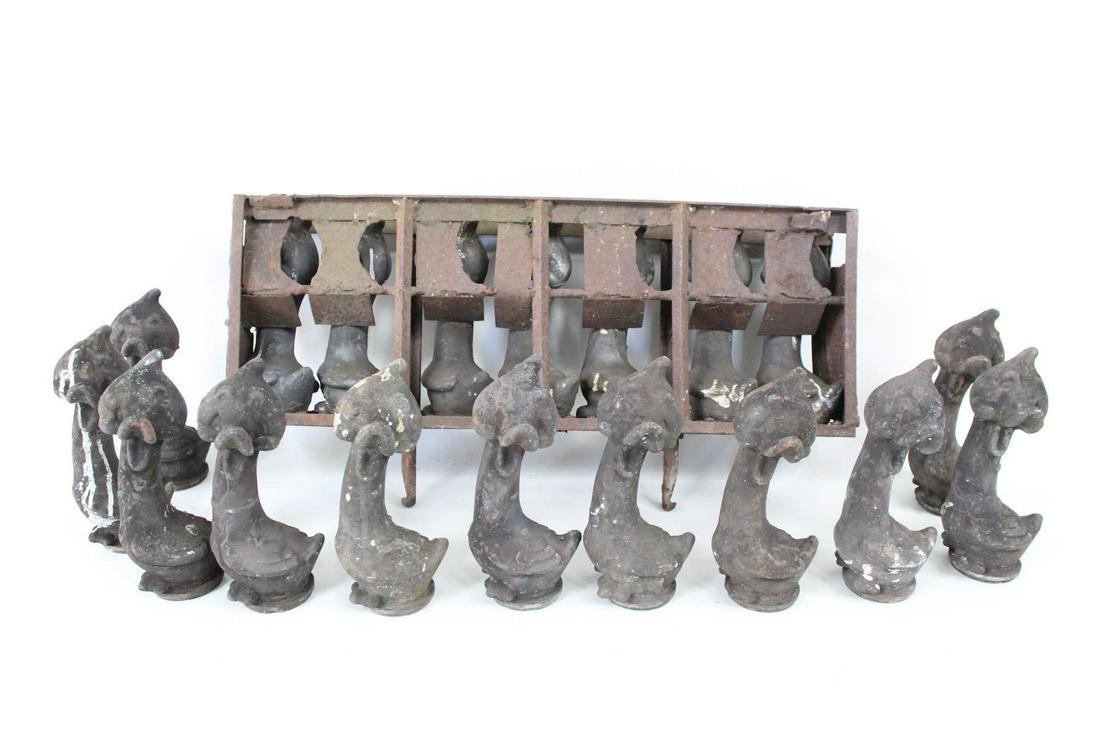 Lot of 18 Industrial Toy Body Molds, Tall Ducks (1 of 16)