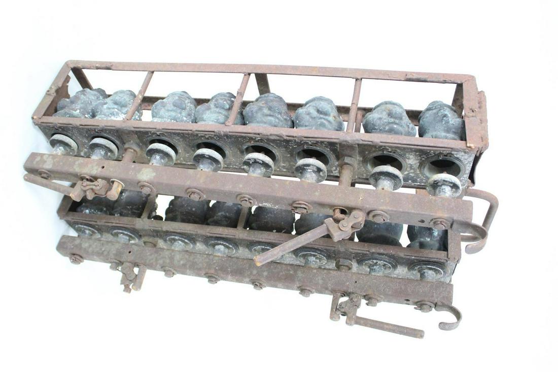 2 Sets of Industrial Toy Dolls Molds, 16 Clown Heads (1 of 10)