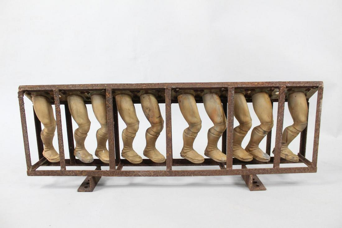 Set of Industrial Metal Toy Doll Molds, Army Boot & Leg (1 of 8)