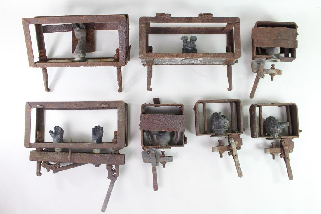 Industrial Injection Doll Mold, Lama, Big Bird, Hands: Industrial Injection Toy Doll Mold, Lama, Big Bird, Hands Etc. Seven injection molds in metal, mounted in frames, used in factories to make dolls in rubber or plastic. These molds were used to make ha