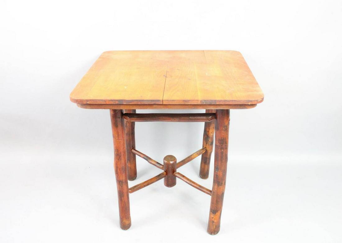Old Hickory Square Game or Breakfast Table, Adirondack Style (1 of 11)