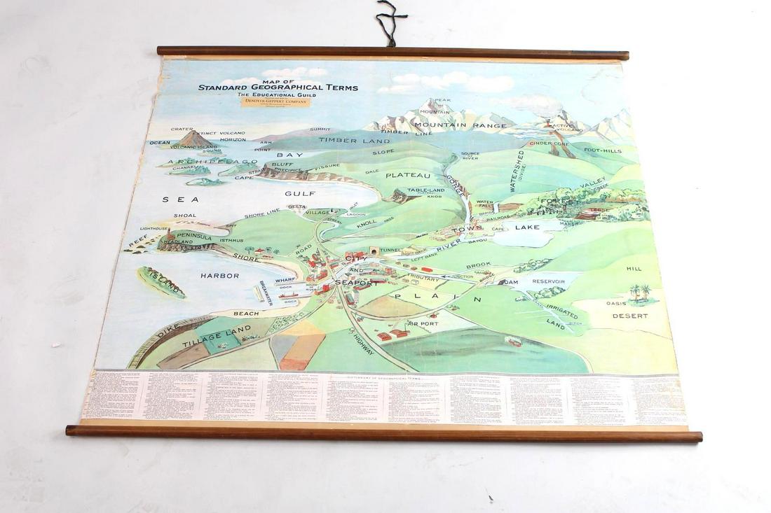 Educational Map of Standard Geographical Terms, Denoyer-Geppert (1 of 12)