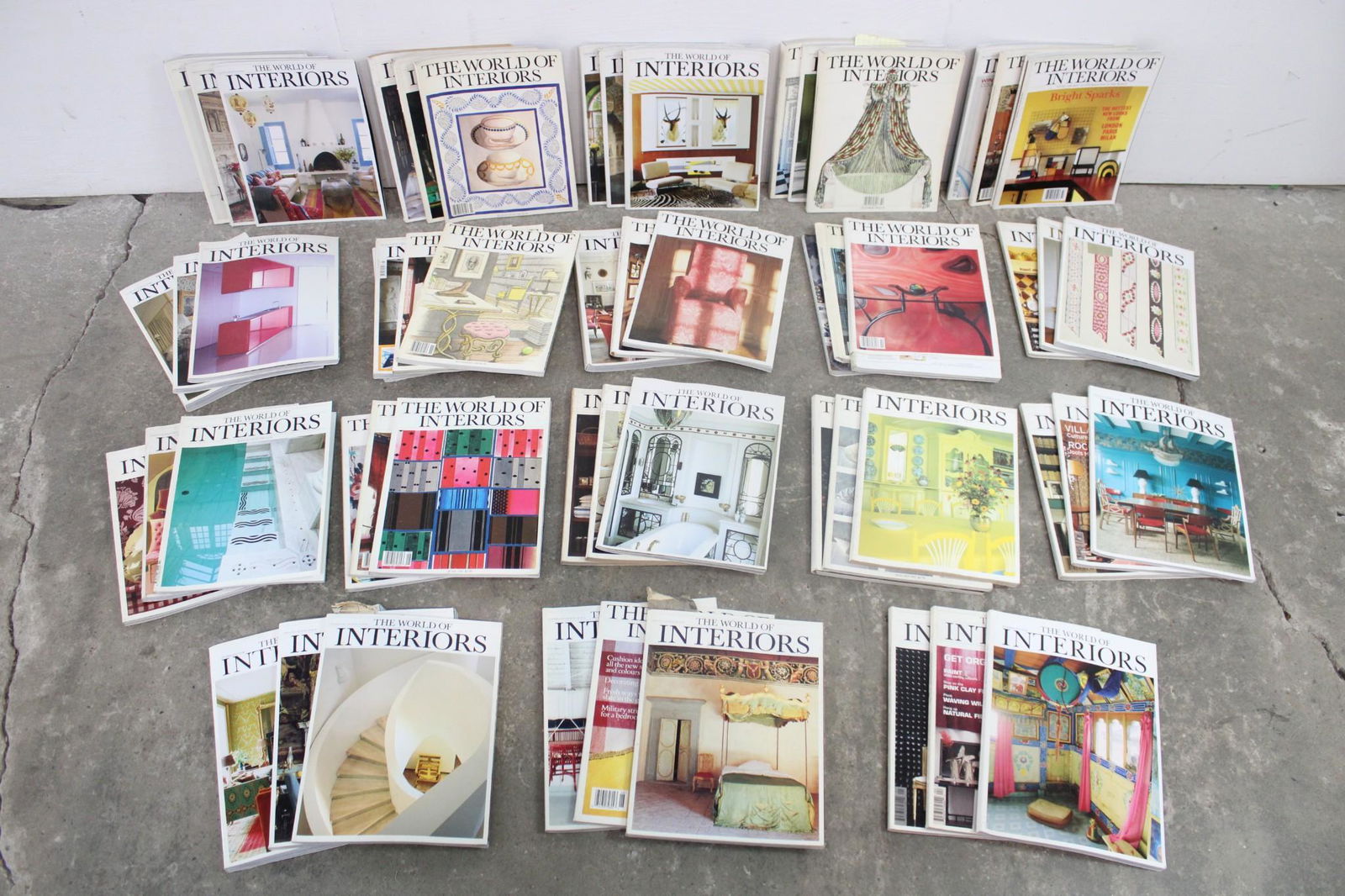 Large Collection of World of Interiors Design Magazines, Approx. 300 Issues from 1986 to 2005 (1 of 18)